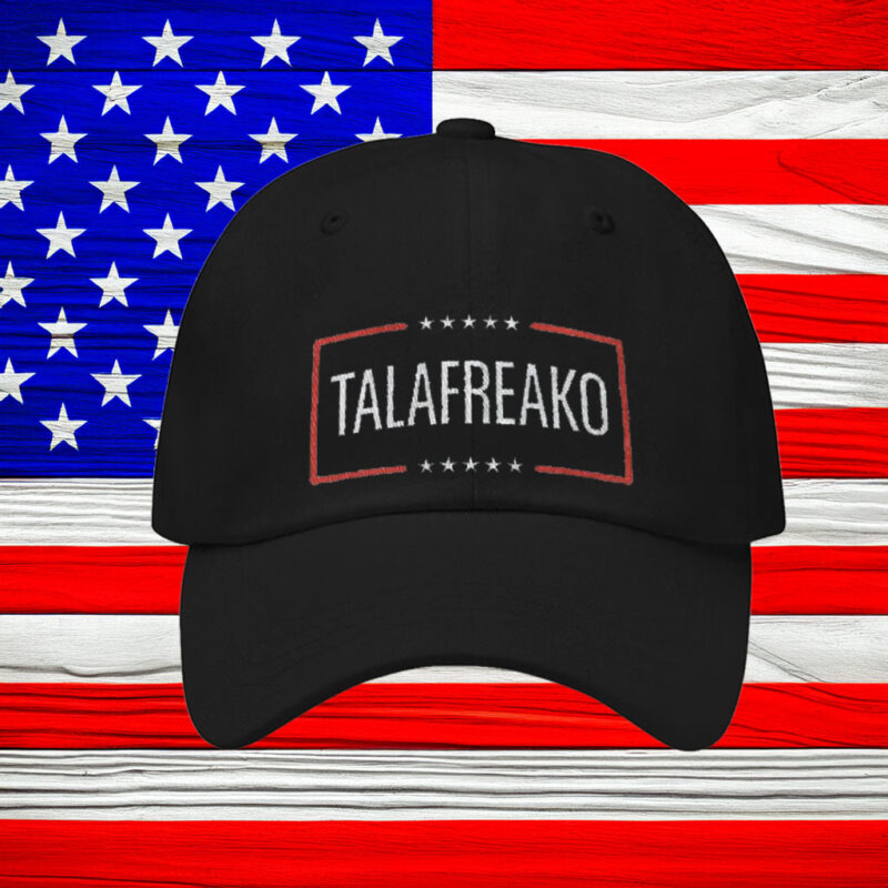 Bold Box Logo Talafreako Canvas Hat – Premium Slate Unisex Sports Cap