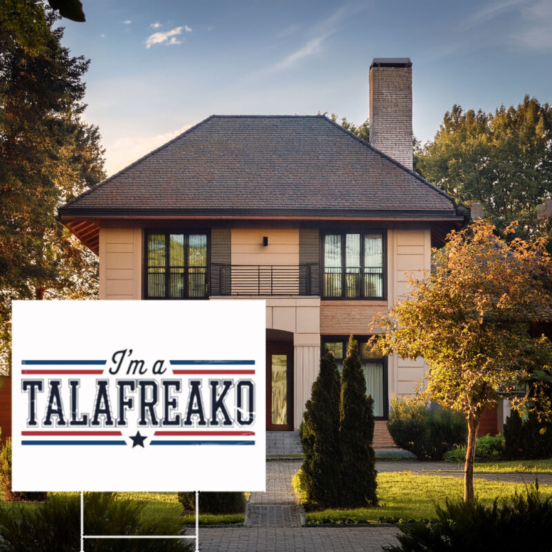Classic Campaign Style Lawn Board – Vintage Stars and Stripes Garden Stake Talafreako Yard Sign