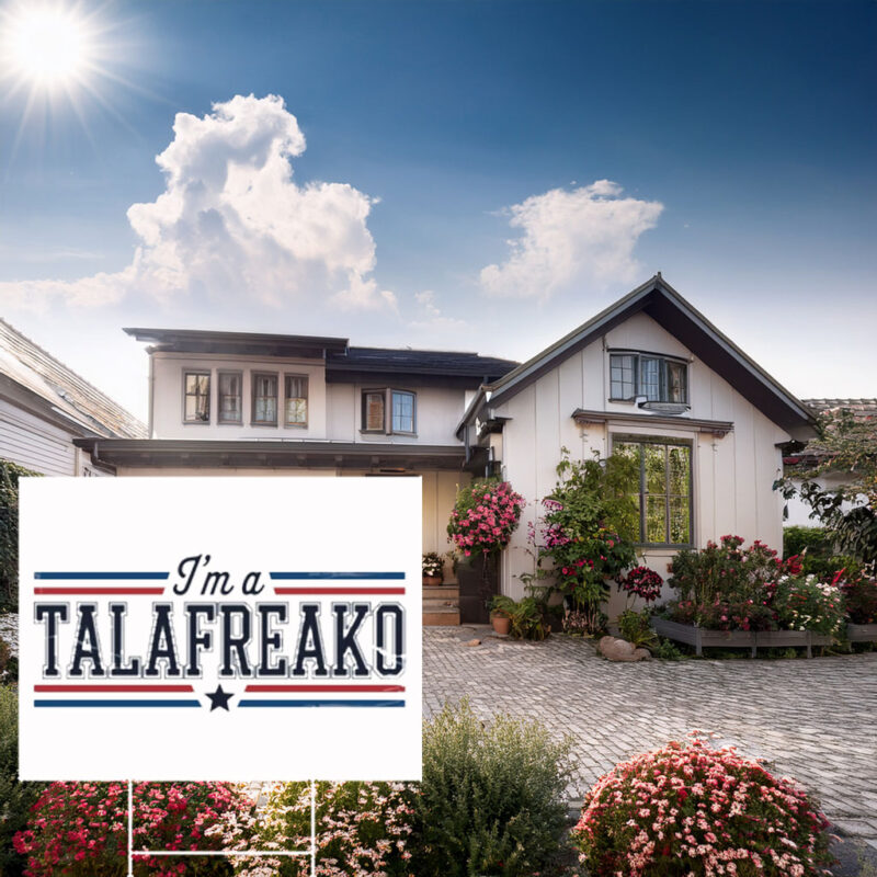 Classic Campaign Style Lawn Board – Vintage Stars and Stripes Garden Stake Talafreako Yard Sign