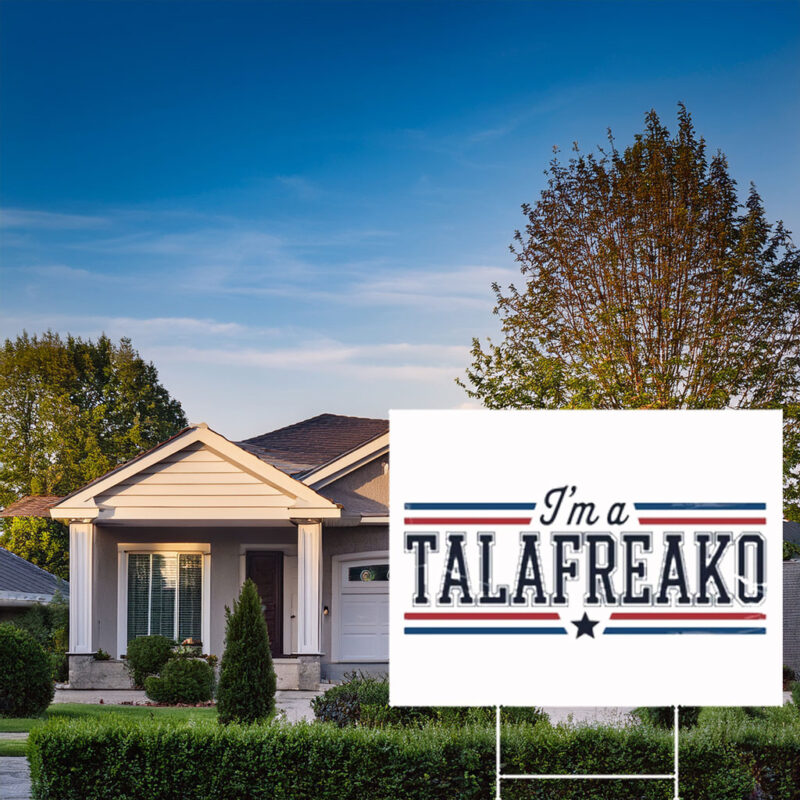 Classic Campaign Style Lawn Board – Vintage Stars and Stripes Garden Stake Talafreako Yard Sign