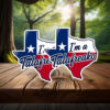 Classic I'm A Talafreako Texas Map Sticker – Bold Text Vinyl Decal