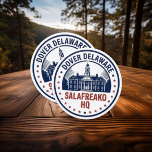 Dover Delaware Legislative Building Talafreako HQ Sticker – Waterproof Vinyl Decal