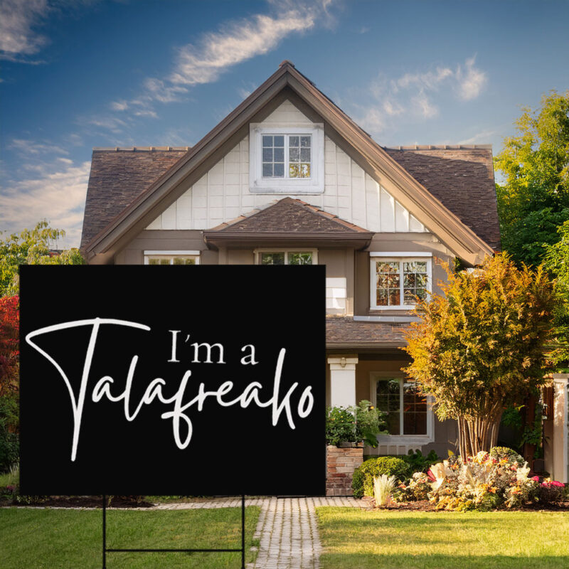 Elegant Cursive Script Lawn Display – Talafreako Yard Sign