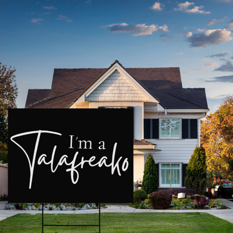 Elegant Cursive Script Lawn Display – Talafreako Yard Sign