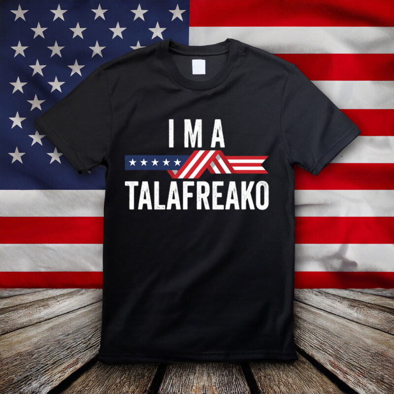 I'm A Talafreako PNG, Patriotic American Flag Ribbon T-Shirt Design