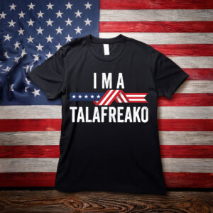 I'm A Talafreako PNG, Patriotic American Flag Ribbon T-Shirt Design