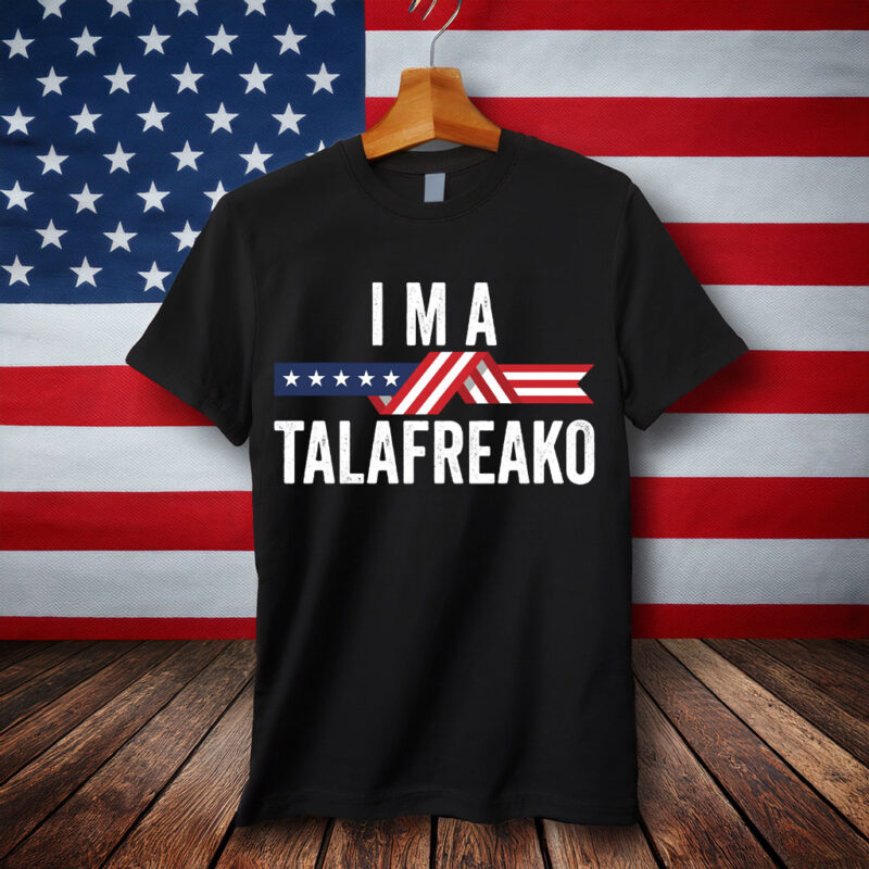 I'm A Talafreako PNG, Patriotic American Flag Ribbon T-Shirt Design