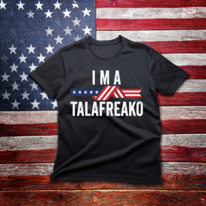 I'm A Talafreako PNG, Patriotic American Flag Ribbon T-Shirt Design