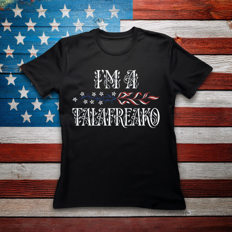 I'm A Talafreako PNG, Vintage Floral Lettering T-Shirt Design