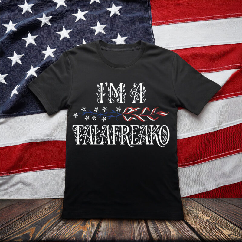 I'm A Talafreako PNG, Vintage Floral Lettering T-Shirt Design