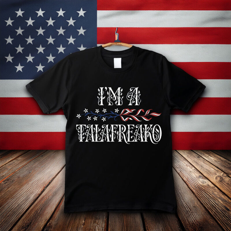 I'm A Talafreako PNG, Vintage Floral Lettering T-Shirt Design