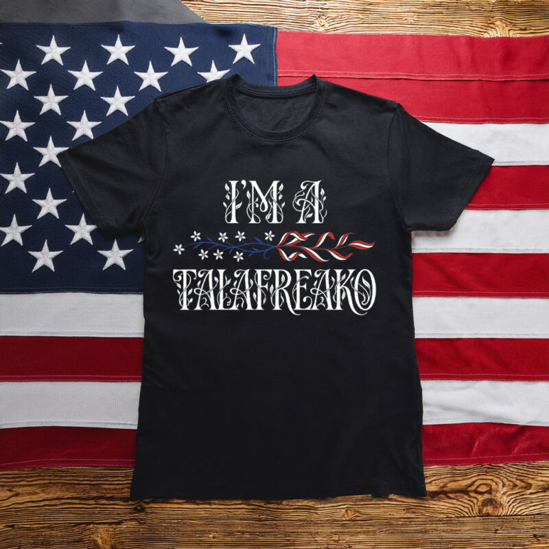 I'm A Talafreako PNG, Vintage Floral Lettering T-Shirt Design