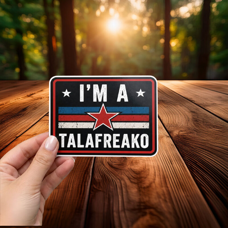 I’m A Talafreako Sticker, Cuban Flag Star Decal