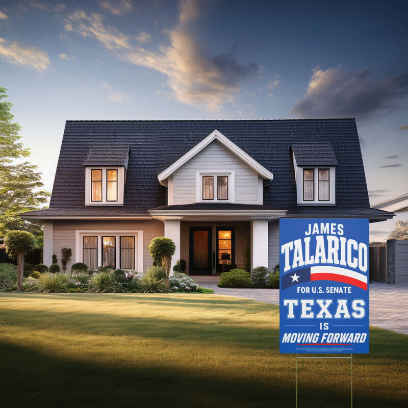 James Talarico 2026 Yard Sign, Texas Senate Election Sign