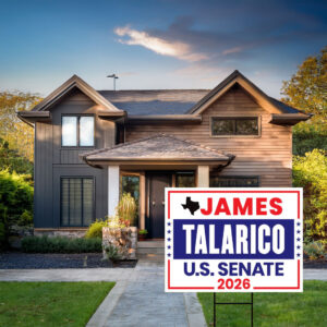 James Talarico For Texas Senate 2026 Yard Sign, Corrugated Plastic Senate Elections