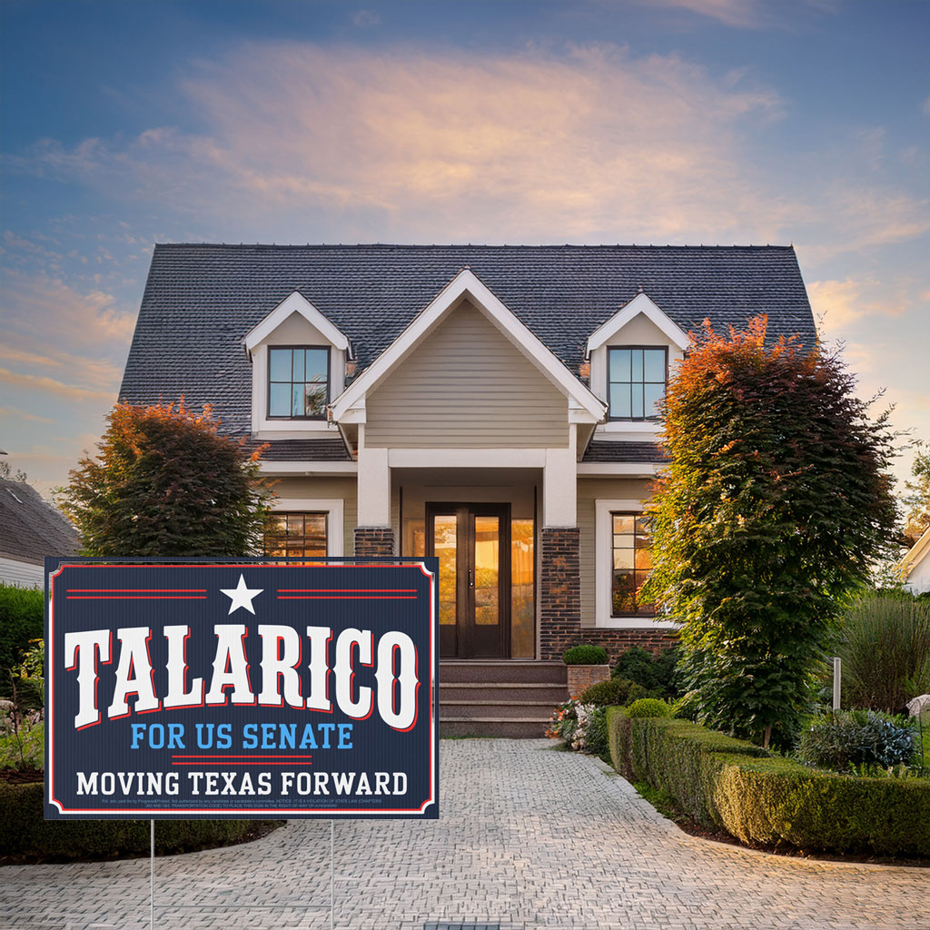 James Talarico Sign, Texas Democrat Yard Decor