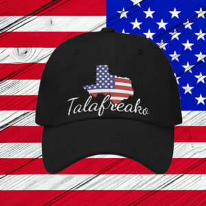 Lone Star State Talafreako USA Flag Cap – Modern Black Baseball Hat