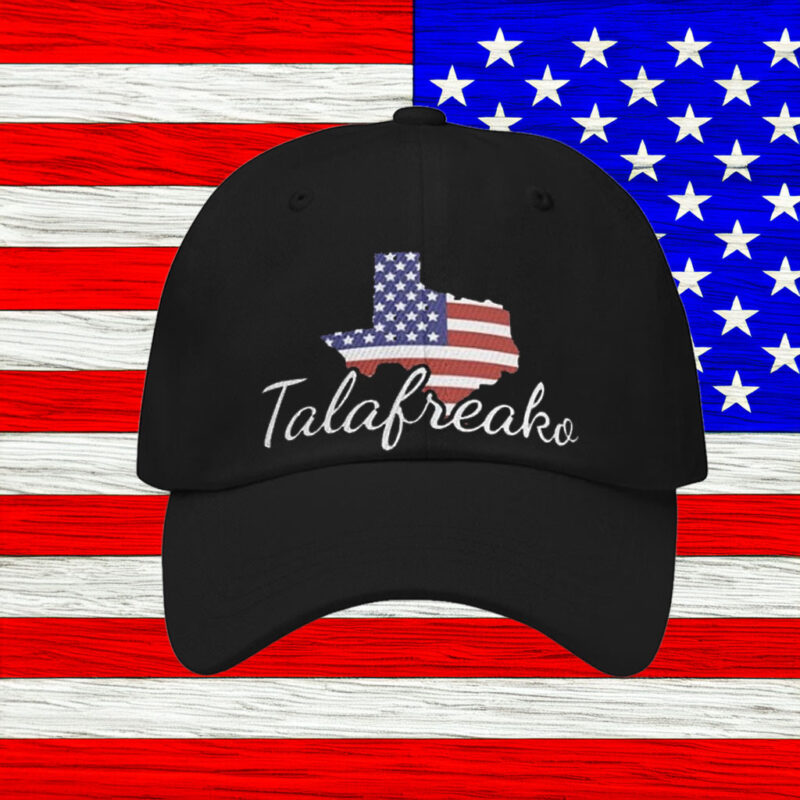 Lone Star State Talafreako USA Flag Cap – Modern Black Baseball Hat