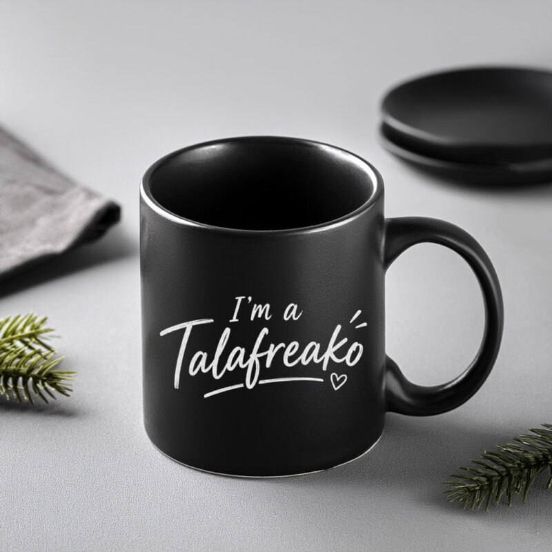 Minimalist Handdrawn Coffee Cup – I’m A Talafreako Mug