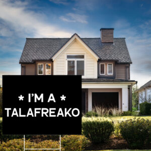 Minimalist Patriotic Text Yard Sign – Lawn Decor Talafreako Yard Sign