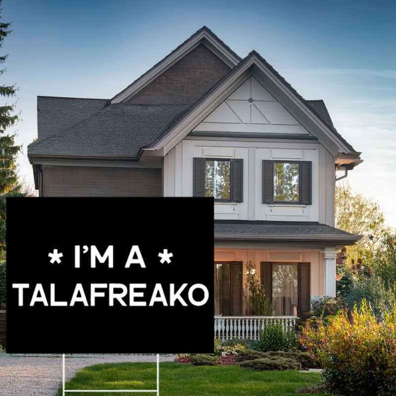 Minimalist Patriotic Text Yard Sign – Lawn Decor Talafreako Yard Sign