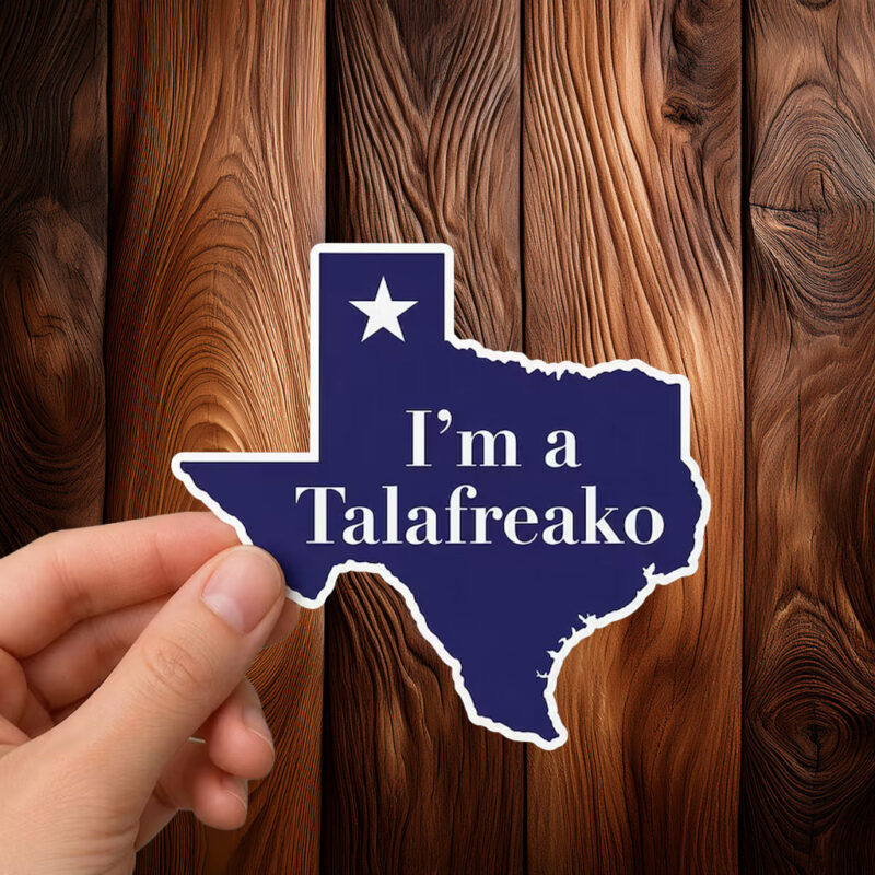 Minimalist Texas Map Navy Blue Decal – Talafreako Sticker