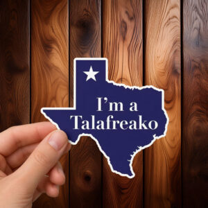Minimalist Texas Map Navy Blue Decal – Talafreako Sticker