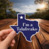 Minimalist Texas Map Navy Blue Decal – Talafreako Sticker