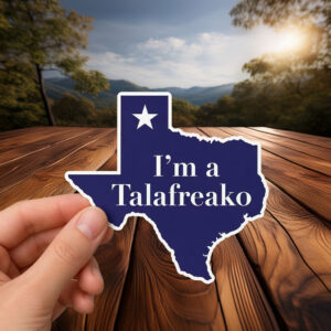 Minimalist Texas Map Navy Blue Decal – Talafreako Sticker
