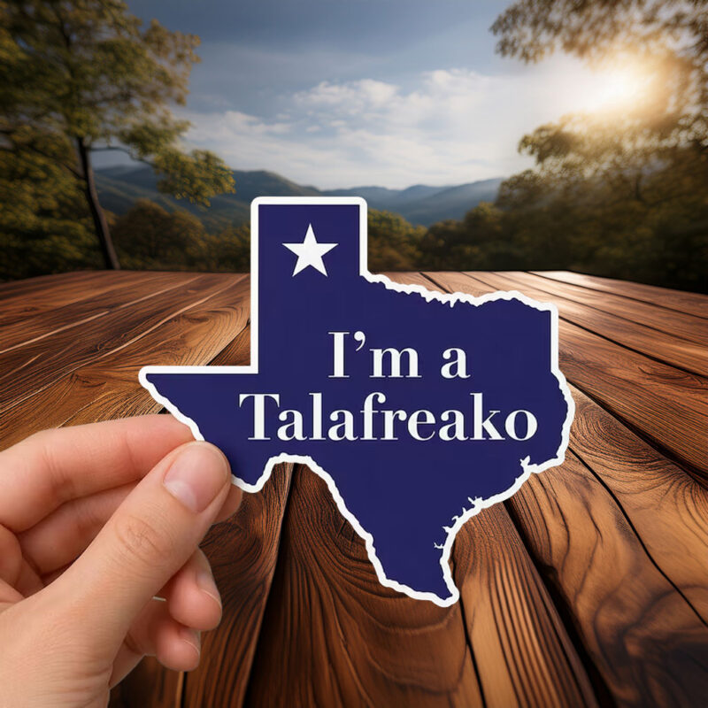 Minimalist Texas Map Navy Blue Decal – Talafreako Sticker