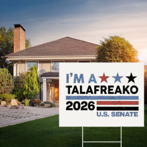 Patriotic 2026 U.S. Senate Yard Sign – Distressed Stars and Stripes Lawn Decor Talafreako Yard Sign