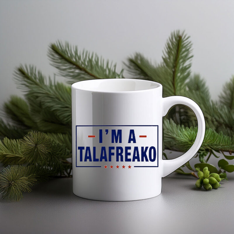 Patriotic Star Cup I’m A Talafreako Mug Vintage Inspired Supporter Ceramic Coffee Mug