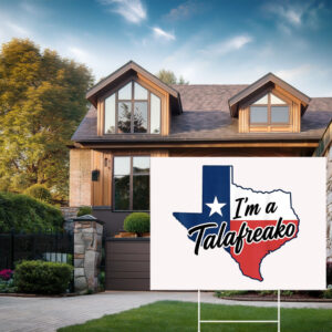 Retro Distressed Texas Flag Sign – Vintage Lone Star State Decor Talafreako Yard Sign