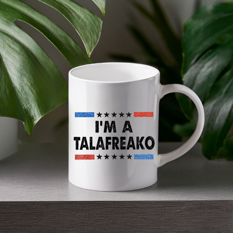 Retro Election Campaign Mug Vintage Star Striped Voter Cup I’m A Talafreako Mug