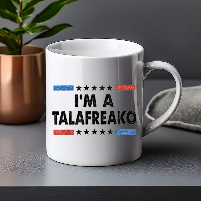Retro Election Campaign Mug Vintage Star Striped Voter Cup I’m A Talafreako Mug