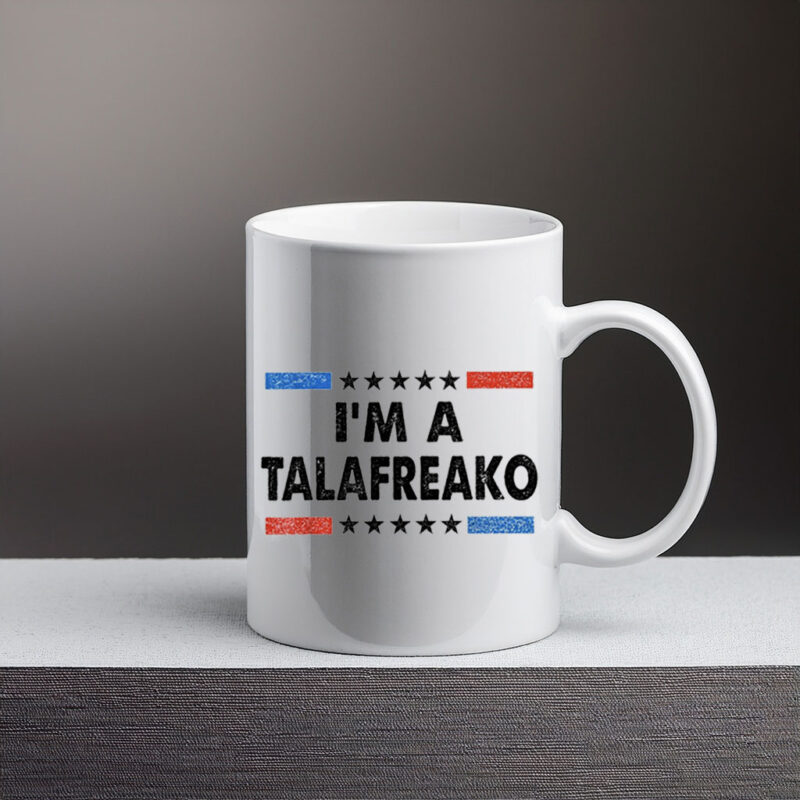 Retro Election Campaign Mug Vintage Star Striped Voter Cup I’m A Talafreako Mug