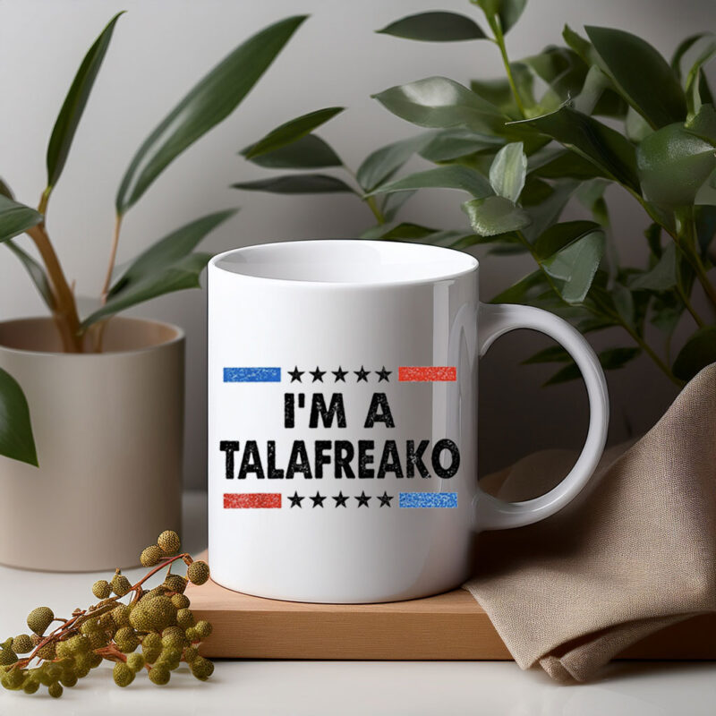 Retro Election Campaign Mug Vintage Star Striped Voter Cup I’m A Talafreako Mug