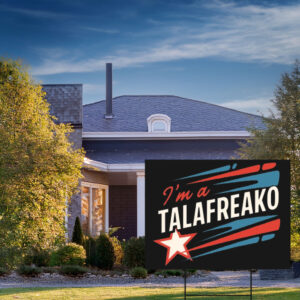 Retro Patriotic Shooting Star Lawn Decor – Vintage Stripe Outdoor Sign, I’m A Talafreako Yard Sign