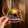 Retro Texas Desert Sunset Decal – Cowboy Riding Horse Cactus Art Talafreako Sticker
