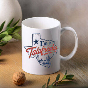 Retro Texas Flag Coffee Mug – Vintage Lone Star State Ceramic Cup, I’m A Talafreako Mug
