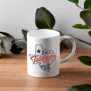 Retro Texas Flag Coffee Mug – Vintage Lone Star State Ceramic Cup, I’m A Talafreako Mug