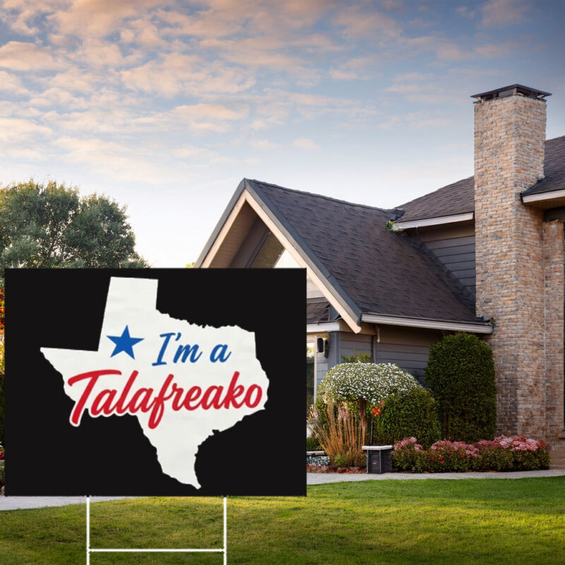 Retro Texas Shape Lawn Billboard – Patriotic Lone Star State Garden Stake Talafreako Yard Sign