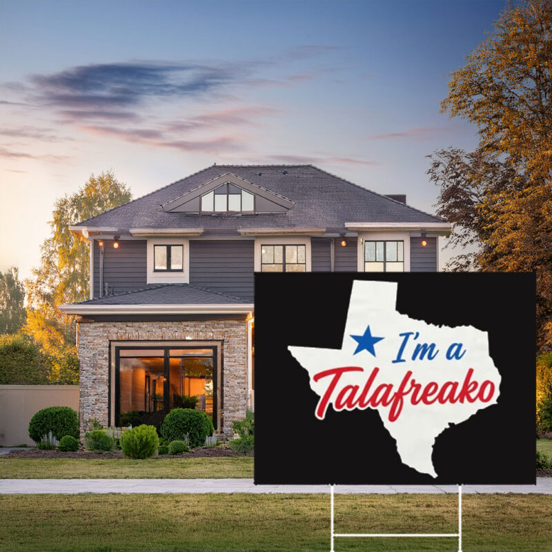 Retro Texas Shape Lawn Billboard – Patriotic Lone Star State Garden Stake Talafreako Yard Sign