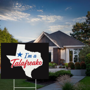 Retro Texas Shape Lawn Billboard – Patriotic Lone Star State Garden Stake Talafreako Yard Sign