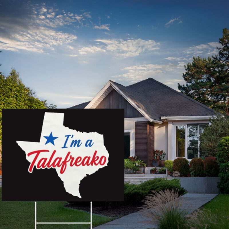 Retro Texas Shape Lawn Billboard – Patriotic Lone Star State Garden Stake Talafreako Yard Sign