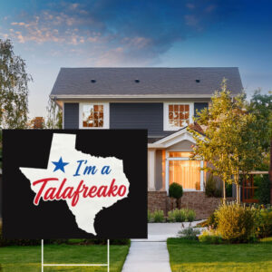 Retro Texas Shape Lawn Billboard – Patriotic Lone Star State Garden Stake Talafreako Yard Sign