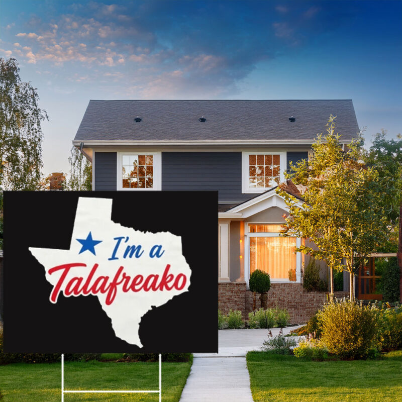 Retro Texas Shape Lawn Billboard – Patriotic Lone Star State Garden Stake Talafreako Yard Sign