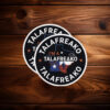 Round Circle Badge Texas Map Bumper Decal – Political Campaign Emblem Talafreako Sticker