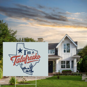 Show Your Texas Pride Lawn Decor – Vintage Wild West Desert Windmill Graphic Talafreako Yard Sign