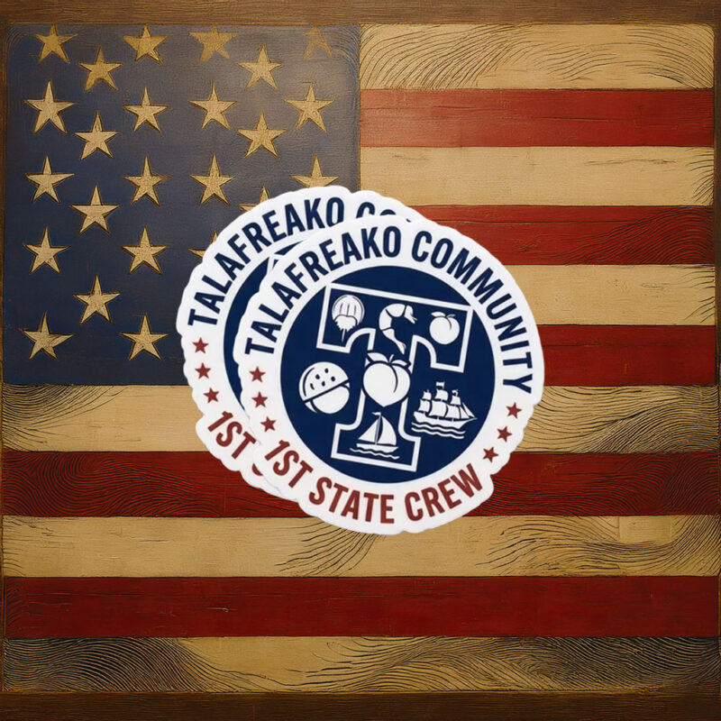 Talafreako Sticker Delaware 1st State Crew Vinyl Decal